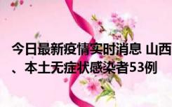 今日最新疫情实时消息 山西11月6日新增本土确诊病例22例、本土无症状感染者53例