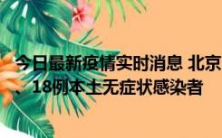 今日最新疫情实时消息 北京11月6日新增41例本土确诊病例、18例本土无症状感染者