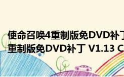 使命召唤4重制版免DVD补丁 V1.13 CODEX版（使命召唤4重制版免DVD补丁 V1.13 CODEX版功能简介）