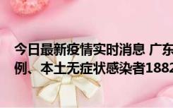 今日最新疫情实时消息 广东11月6日新增本土确诊病例224例、本土无症状感染者1882例