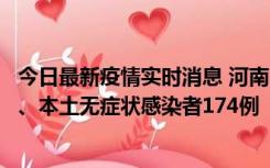 今日最新疫情实时消息 河南11月5日新增本土确诊病例16例、本土无症状感染者174例