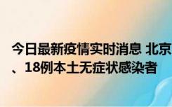 今日最新疫情实时消息 北京11月6日新增41例本土确诊病例、18例本土无症状感染者