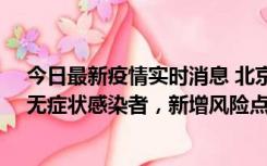 今日最新疫情实时消息 北京昌平区新增7名确诊病例和1名无症状感染者，新增风险点位公布