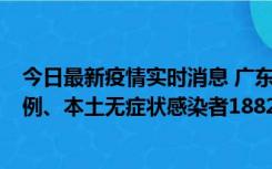 今日最新疫情实时消息 广东11月6日新增本土确诊病例224例、本土无症状感染者1882例