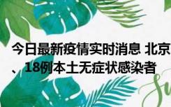 今日最新疫情实时消息 北京11月6日新增41例本土确诊病例、18例本土无症状感染者