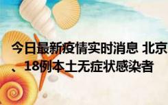 今日最新疫情实时消息 北京11月6日新增41例本土确诊病例、18例本土无症状感染者