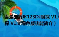 吾爱破解IK123DJ嗅探 V1.0 绿色版（吾爱破解IK123DJ嗅探 V1.0 绿色版功能简介）