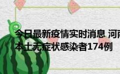 今日最新疫情实时消息 河南昨日新增本土确诊病例16例、本土无症状感染者174例