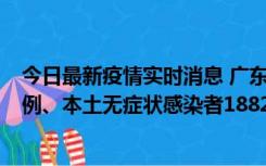 今日最新疫情实时消息 广东11月6日新增本土确诊病例224例、本土无症状感染者1882例