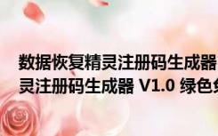 数据恢复精灵注册码生成器 V1.0 绿色免费版（数据恢复精灵注册码生成器 V1.0 绿色免费版功能简介）