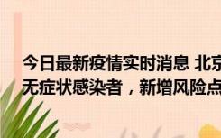 今日最新疫情实时消息 北京昌平区新增7名确诊病例和1名无症状感染者，新增风险点位公布