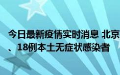 今日最新疫情实时消息 北京11月6日新增41例本土确诊病例、18例本土无症状感染者