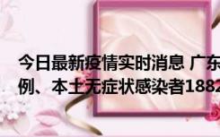 今日最新疫情实时消息 广东11月6日新增本土确诊病例224例、本土无症状感染者1882例