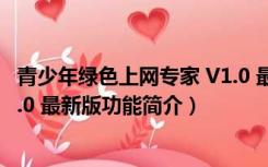 青少年绿色上网专家 V1.0 最新版（青少年绿色上网专家 V1.0 最新版功能简介）