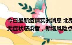 今日最新疫情实时消息 北京昌平区新增7名确诊病例和1名无症状感染者，新增风险点位公布