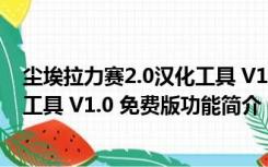 尘埃拉力赛2.0汉化工具 V1.0 免费版（尘埃拉力赛2.0汉化工具 V1.0 免费版功能简介）