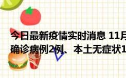 今日最新疫情实时消息 11月7日0时至12时青岛市新增本土确诊病例2例、本土无症状11例