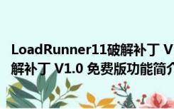 LoadRunner11破解补丁 V1.0 免费版（LoadRunner11破解补丁 V1.0 免费版功能简介）