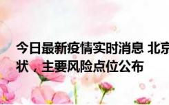 今日最新疫情实时消息 北京通州区新增1例确诊和2例无症状，主要风险点位公布