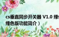 cs垂直同步开关器 V1.0 绿色版（cs垂直同步开关器 V1.0 绿色版功能简介）