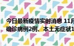 今日最新疫情实时消息 11月7日0时至12时青岛市新增本土确诊病例2例、本土无症状11例