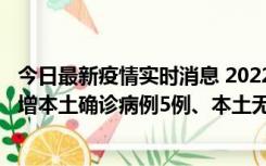 今日最新疫情实时消息 2022年11月7日0时至24时山东省新增本土确诊病例5例、本土无症状感染者58例