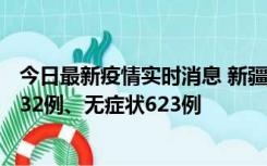 今日最新疫情实时消息 新疆维吾尔自治区11月7日新增确诊32例、无症状623例