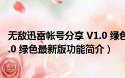 无敌迅雷帐号分享 V1.0 绿色最新版（无敌迅雷帐号分享 V1.0 绿色最新版功能简介）