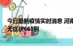 今日最新疫情实时消息 河南昨日新增本土确诊86例、本土无症状661例