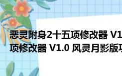 恶灵附身2十五项修改器 V1.0 风灵月影版（恶灵附身2十五项修改器 V1.0 风灵月影版功能简介）