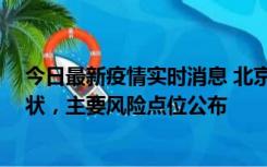 今日最新疫情实时消息 北京通州区新增1例确诊和2例无症状，主要风险点位公布