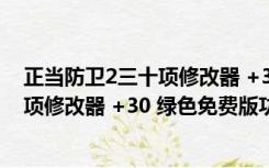 正当防卫2三十项修改器 +30 绿色免费版（正当防卫2三十项修改器 +30 绿色免费版功能简介）