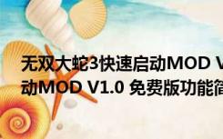 无双大蛇3快速启动MOD V1.0 免费版（无双大蛇3快速启动MOD V1.0 免费版功能简介）