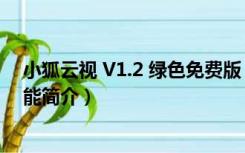 小狐云视 V1.2 绿色免费版（小狐云视 V1.2 绿色免费版功能简介）