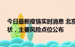 今日最新疫情实时消息 北京通州区新增1例确诊和2例无症状，主要风险点位公布