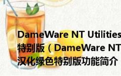 DameWare NT Utilities(局域网管理) V6.5.0.0 汉化绿色特别版（DameWare NT Utilities(局域网管理) V6.5.0.0 汉化绿色特别版功能简介）