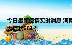 今日最新疫情实时消息 河南昨日新增本土确诊86例、本土无症状661例