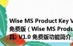 Wise MS Product Key Viewer(微软密钥查看工具) V1.0 免费版（Wise MS Product Key Viewer(微软密钥查看工具) V1.0 免费版功能简介）