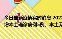 今日最新疫情实时消息 2022年11月7日0时至24时山东省新增本土确诊病例5例、本土无症状感染者58例