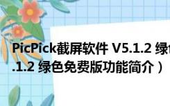 PicPick截屏软件 V5.1.2 绿色免费版（PicPick截屏软件 V5.1.2 绿色免费版功能简介）