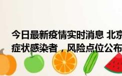 今日最新疫情实时消息 北京昌平新增4名确诊病例和4名无症状感染者，风险点位公布