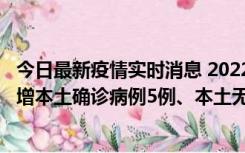 今日最新疫情实时消息 2022年11月7日0时至24时山东省新增本土确诊病例5例、本土无症状感染者58例