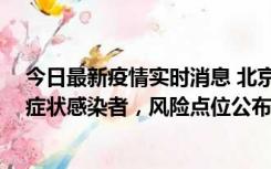 今日最新疫情实时消息 北京昌平新增4名确诊病例和4名无症状感染者，风险点位公布