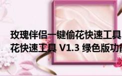 玫瑰伴侣一键偷花快速工具 V1.3 绿色版（玫瑰伴侣一键偷花快速工具 V1.3 绿色版功能简介）