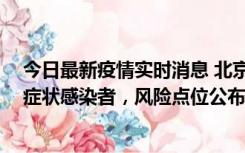 今日最新疫情实时消息 北京昌平新增4名确诊病例和4名无症状感染者，风险点位公布