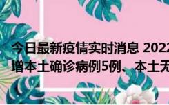 今日最新疫情实时消息 2022年11月7日0时至24时山东省新增本土确诊病例5例、本土无症状感染者58例