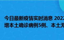 今日最新疫情实时消息 2022年11月7日0时至24时山东省新增本土确诊病例5例、本土无症状感染者58例