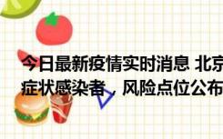 今日最新疫情实时消息 北京昌平新增4名确诊病例和4名无症状感染者，风险点位公布