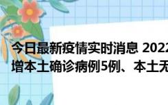 今日最新疫情实时消息 2022年11月7日0时至24时山东省新增本土确诊病例5例、本土无症状感染者58例