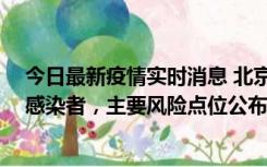 今日最新疫情实时消息 北京通州新增1例确诊和4例无症状感染者，主要风险点位公布